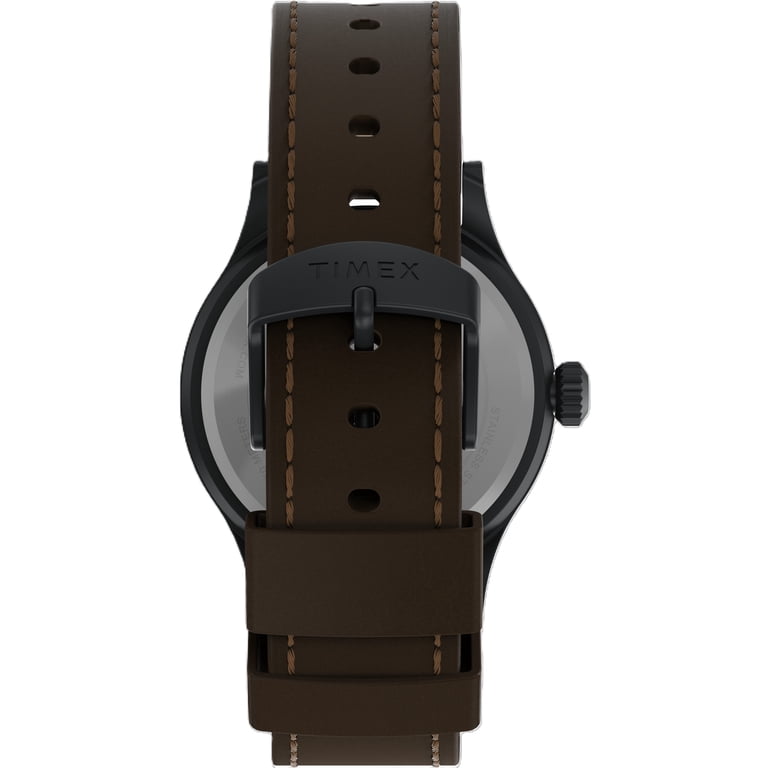 Timex Men's Rugged Expedition Scout Watch with Brown Leather Strap
