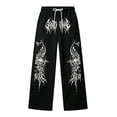 thumbnail image 4 of CONZONE Toddler Boys Baggy Sweatpants Y2K Graphic Joggers for Boys Drawstring Fall Winter Athletic Trousers with Pockets, 4 of 5