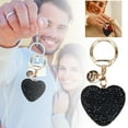 thumbnail image 2 of Hearth & Gear Encrusted Heart Keychain Encrusted Car Key Pendant Girls' Accessory Bag Heart, 2 of 7