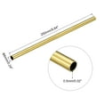 thumbnail image 2 of Uxcell 6mm OD 0.5mm Wall Thickness 250mm Length Brass Round Tube, 2 of 5