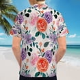 thumbnail image 6 of High Quality Hawaiian Shirts for Men Short Sleeve Aloha Beach Shirt Floral Summer Casual Button Down Shirts Blouses VNCE5A, 6 of 7