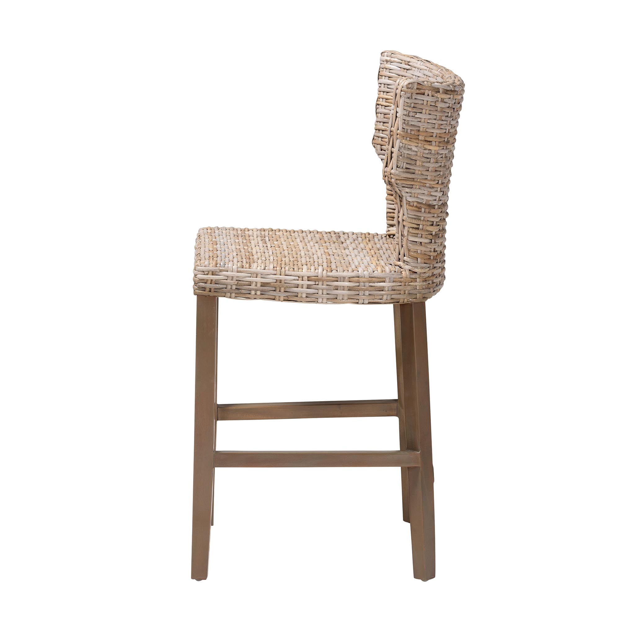 bali & pari Enver Boho Counter Stool, Counter Height, Grey