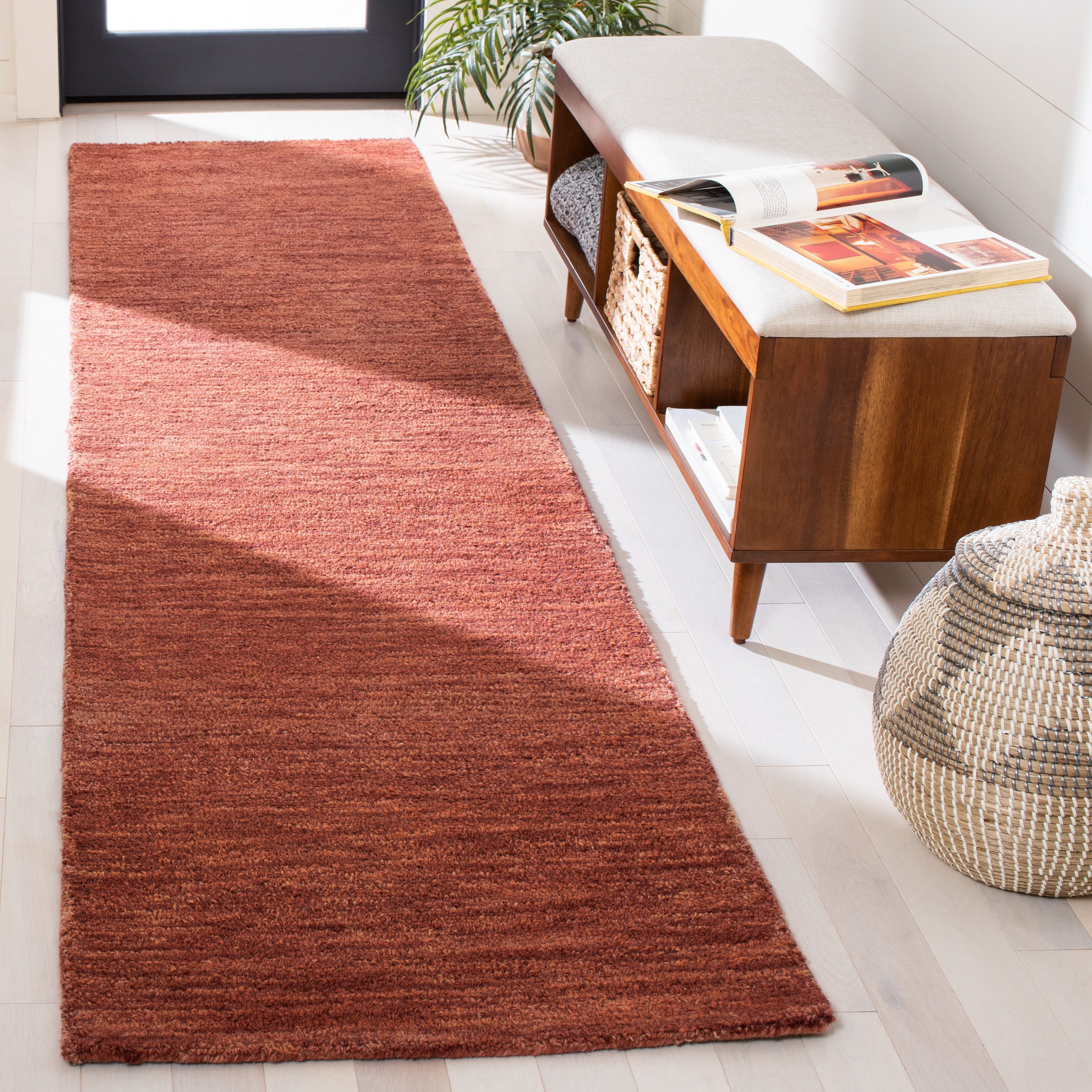 SAFAVIEH Metro Jaymes Distressed Runner Rug, Rust, 2'3" x 9'