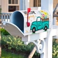 thumbnail image 5 of Welcome Spring Blue Truck Flower Bloom Decoration Mailbox Cover with Magnetic Strip Spring Summer Mailbox Wraps Post Letter Box Cover Standard Size 21" X 18" for Garden Outdoor Yard Decor, 5 of 6