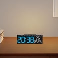 thumbnail image 1 of Reloj despertador digital LED Reloj digital Ajuste de brillo de 3 niveles Reloj de escritorio eléctrico Versátil para estante de oficina Escritorio Concha negra, 1 of 8