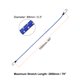 thumbnail image 2 of Uxcell 2Pcs Cordón Elástico con Ganchos 40" Cuerdas de Goma para Estribos de Camping al Aire Libre, Azul, 2 of 6