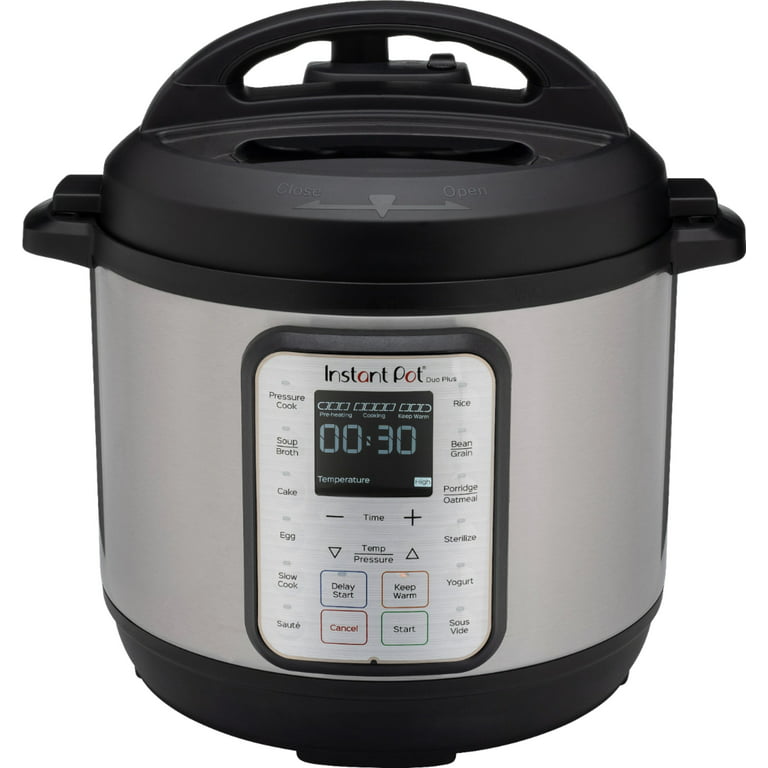  Instant Pot Duo Plus, 6-Quart Whisper Quiet 9-in-1 Electric  Pressure Cooker, Slow Rice Steamer, Sauté, Yogurt Maker, Warmer &  Sterilizer, Free App with 800+ Recipes, Stainless Steel : Home & Kitchen