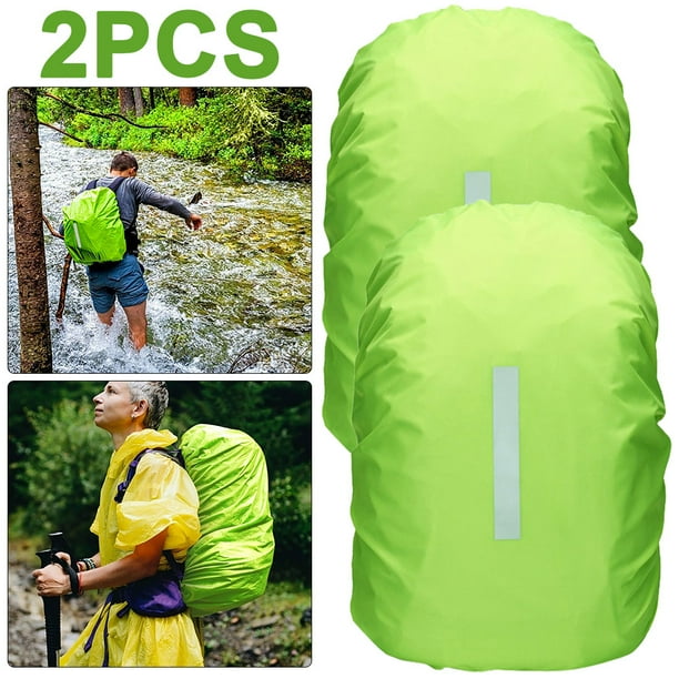 Mochila senderismo al aire libre cubierta reflectante para la lluvia mochila escolar cubierta impermeable verde S verde fluorescente 35 litros tamano S adecuado para 30 40 litros Bodega Aurrera en lin...