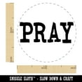 thumbnail image 2 of Pray Fun Text Self-Inking Rubber Stamp Ink Stamper - Black Ink - Medium 1 Inch, 2 of 7