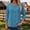 Blue, variant on Xdegoge 3/4 Sleeve Tops for Women Notch Neck Casual Loose Fit Trendy Travel Shirts with Buttons Summer Beach Vacation Tunic Solid Tees