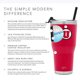 thumbnail image 3 of Vaso Simple Modern con licencia de la NCAA de 900 ml, Utah Utes, 3 of 5