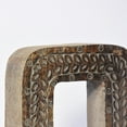 thumbnail image 3 of HANDMADE ECO-FRIENDLY "O" WOOD ALPHABET LETTER BLOCK FOR WALL MOUNT & TABLE TOP DÉCOR, Gray Antique Color, Traditional Design, Letter Block For Study Room, Kids Room, Living Room, Hall, Cabin, Offices, 3 of 5