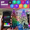 thumbnail image 5 of HOMEYA 200 LED Christmas Tree Lights with Smart APP & Remote Control Waterfall String Fairy Lights Outdoor Waterproof Party Decor, 5 of 11