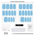 thumbnail image 3 of Dashing Diva Gloss Color + Art Ultra Shine Gel Nail Strips and Stickers, Blue Skies, 26 Count, 3 of 5
