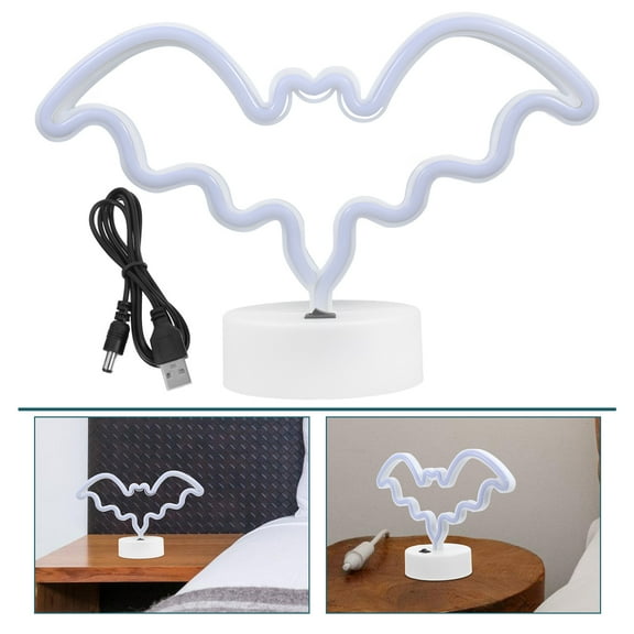 LEORX Lamp for Bedroom Bat Shape Pink PP 1Pack
