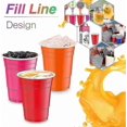 thumbnail image 3 of Assorted 16 Oz Plastic Cups for Parties and Weddings, Heavy-Duty Disposable Drinkware with 6 Vibrant Colors, 3 of 5