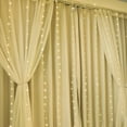 thumbnail image 1 of EIMELI 200 Lumières LED Forme Rideau Blanc Chaud Guirlande Lumineuse Intérieur/extérieur Fond Mariage Fête de Noël, 1 of 10