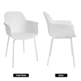 thumbnail image 5 of Armchairs Set of 4, Modern Dining Chair, Dining table chairs, Dining Cafe Chairs with Metal Legs for Dining Room , Living Room, Restaurant, 5 of 7
