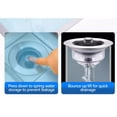 thumbnail image 4 of Hxlamzoo Upgraded 3 in 1 Kitchen Sink Drain Strainer and Stopper, Universal Pop Up Anti-Clogging Kitchen Sink Drain Stopper, Stainless Steel Sink Stopper Kitchen Drain, 4 of 9