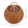 thumbnail image 2 of OUNONA Cesta De Pared En Color Marrón Ideal Para Almacenar Y Del Hogar, 2 of 6
