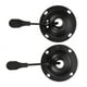 thumbnail image 1 of 2pcs Ironware Silla Chasis Bandeja redonda Silla giratoria Accesorios de Ironware (Negro), 1 of 7