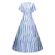 thumbnail image 5 of Vestido largo bohemio con cuello en V para mujer: ligero y fluido, de poliéster y spandex, ideal para vacaciones en la playa y reuniones informales., 5 of 5