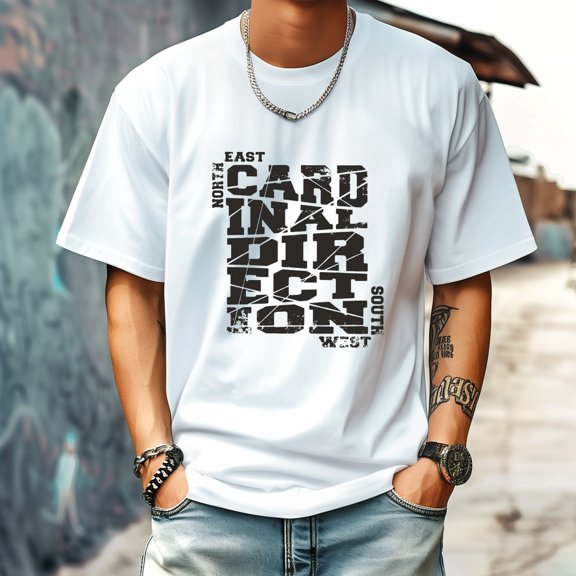 Men's T Shirt Round Neck Patterned Tee Summer New Sports Shirt Vintage Style Gift for Friends XS