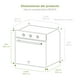 thumbnail image 5 of Combo Parrilla de Gas 4 Quemadores Y Horno Empotrable de 60 cm. AVERA VT4HE01LP/Gas Natural y Gas LP/Acero Inoxidable., 5 of 6