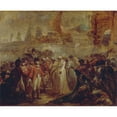 thumbnail image 2 of Henry Singleton 17x15 Black Ornate Wood Framed Double Matted Museum Art Print Titled - The Surrender of the Two Sons of Tipu Sahib, Sultan of Mysore, to Sir David Baird, 2 of 5