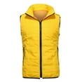 thumbnail image 2 of hgsbede Men's Autumn Winter Zipper Fashion Pure Color Waistcoat Vest Top Coat, 2 of 8