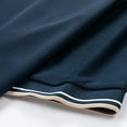 thumbnail image 5 of JDQJBZ Chemises pour Hommes Couleur Unie Manches Courtes Chemise Décontractée Col Rabattu Haut Été Vêtements de Golf, 5 of 5