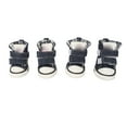 thumbnail image 1 of Zapatos para perros, 4 piezas de lona para cachorros, zapatos de lona para cachorros, zapatos deportivos de lona para perros y mascotas, artesanía superior, 1 of 12