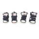 thumbnail image 4 of 4 Uds. Zapatos de lona para cachorros, bonitos y elegantes, antideslizantes, transpirables, cómodos, Protector de patas para mascotas para perros pequeños, mascotas 4#, 4 of 5