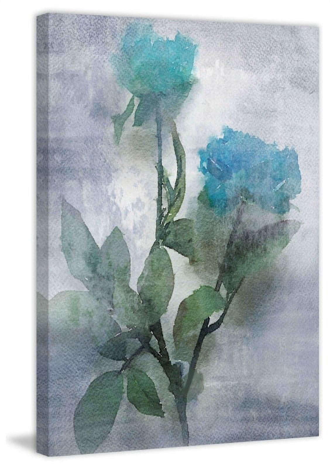 Marmont Hill - "Midnight Blue 2" by Irena Orlov Painting Print on Wrapped Canvas