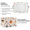 thumbnail image 2 of Yayeee 2 Pack Canvas Storage Basket with Handles for Shelves Fabric Bins Closet Organizer, Hand Drawn Pumpkin, 2 of 8