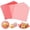 Pink+Red, variant on 100 count Deli Paper Sheets 7x7", Checkered Sandwich Paper Wraps, Proof Basket Liners, Classic Checkered Sandwich Wrapping Paper for Party, Festival and Outdoors - +Red