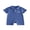 Blue, variant on BemeyourBBs Newborn Baby Boy Summer Clothes Daddy‘s MIni Outfit Baby Boy Fathers Day Outfit 0 3 6 12 18 Months Texture Waffle Romper Shorts Letter Embroidery Turn Down Collar Jumpsuit Bodysuit