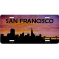 thumbnail image 2 of San Francisco Skyline Silhouette Metal License Plate, 2 of 2