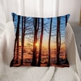 thumbnail image 4 of Funda de almohada con estilo, funda de almohada para sofá con paisaje de bosque otoñal, 4 of 5