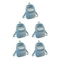 thumbnail image 3 of relayinert Cloth Lightweight And Practical Shoulder Bag For Everyday Practical Gifts Spacious School Backpack light blue 5Set, 3 of 6