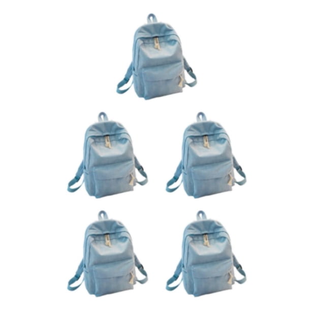 Qarigey de moda para mujer para la escuela o de viaje escolar espaciosa y cómoda Bolsas de viaje azul claro Type2 NO2