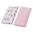 thumbnail image 2 of 2-Pack Fitted 100% Cotton Baby Boy Toddler Crib Pack N Play Sheets Set 24"x38" - Pink, 2 of 4