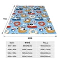 thumbnail image 3 of Honeii Dogs With Pool Floats Print Fleece Blanket - Throw Blanket for Bed, Sofa, Couch, Camping, and Travel , Microplush Ultra Soft Warm Blanket-50"x40", 3 of 7