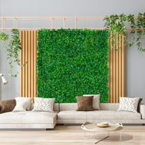 12pcs Artificial Plant Wall Panels, Artificial Boxwood Mat Wall Greenery Wall Backdrop Artificial Faux Hedge Plant Privacy Fence Panel Grass Topiary Plant Wall Hedge Mat 24"x16"