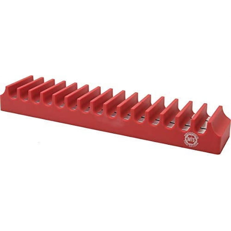 Reniteco Magnetic Screwdriver Organizer – Aluminum Rail Holds Up To 16 Tools, Red