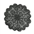 thumbnail image 6 of BalsaCircle 6 Black Round 15" Romantic Floral Lace Vinyl PLacemats Doilies Wedding Party, 6 of 8