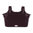 thumbnail image 3 of LOVIVER Balcony Railing Hanging Planter Flowerpot for Indoor Outdoor Porch Farmhouse Dark Brown, 3 of 8