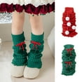 thumbnail image 7 of FAWUUDO Leg Warmers for Kids Girls Toddler Leg Socks Knit Ribbed Baby Leg Warmers Boys Arm Warmer Christmas Gifts, 7 of 7