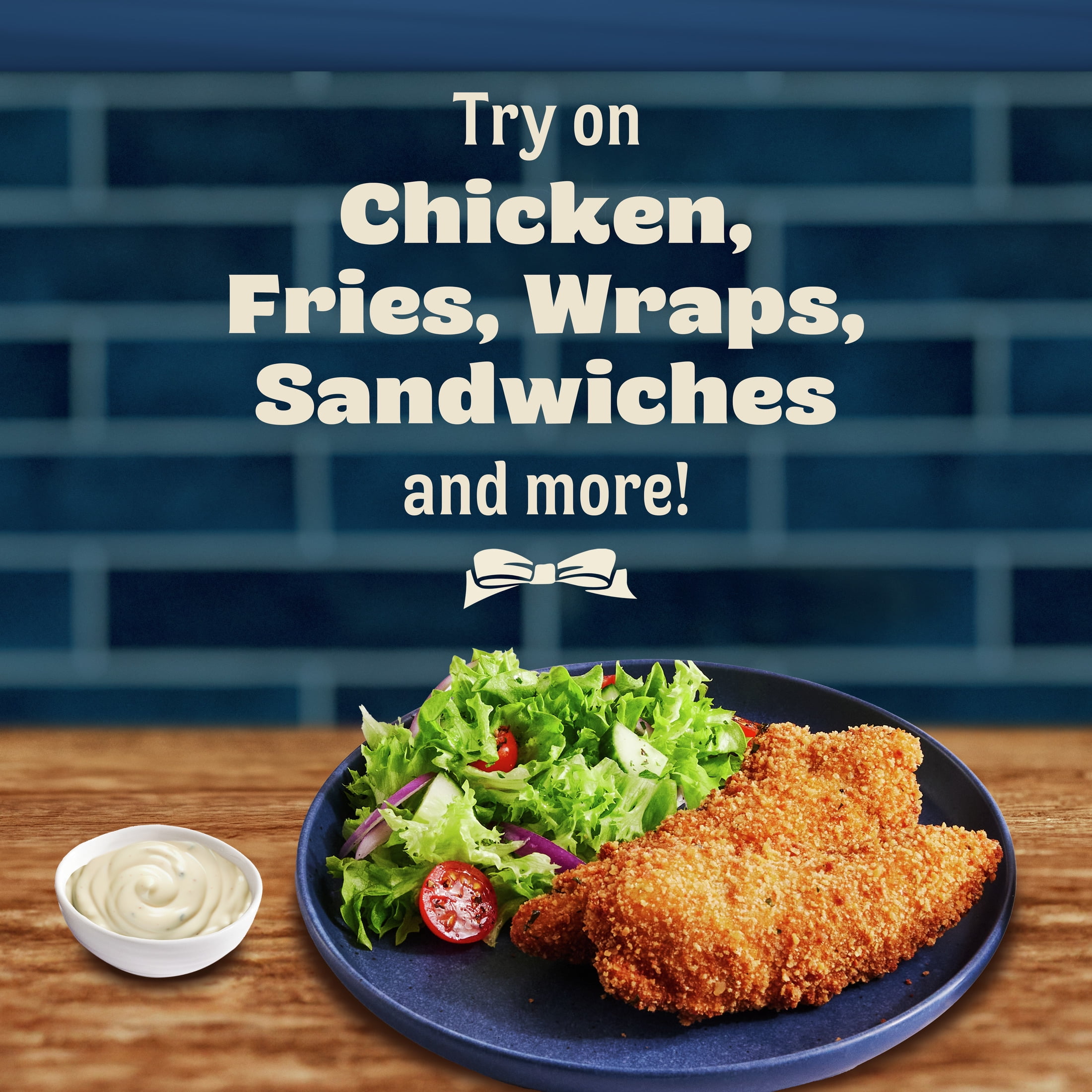 (8 pack) Best Foods Buttermilk Ranch Chicken Tender Mayonnaise Style Dipping Sauce, 11.5 fl oz Squeeze Bottle