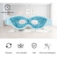 thumbnail image 2 of 2 Pcs Masque pour les Yeux en Perles de Gel Glacé avec Trous pour les Yeux, Masque Rafraîchissant Réutilisable, Ensemble de Masques pour les Yeux Chauds et Froids pour Yeux Bouffants, Yeux Secs, Cernes, Migraines et Soulagement de la Tension, Bleu et Vert, 2 of 9